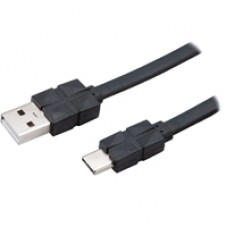 Akasa Proslim USB 2.0 A (M) to USB 2.0 C (M) 1m Black Retail Packaged Data Cable